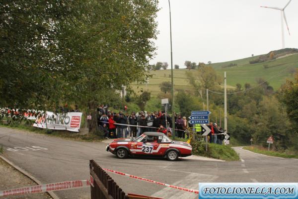 rally scaligero - prova  4 collina - arena - d'agostino  fiat 124 abarth